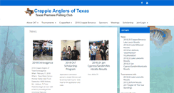Desktop Screenshot of crappieanglersoftexas.com